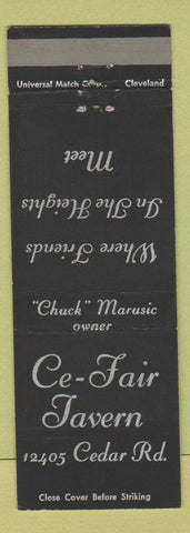 Matchbook Cover - Ce Fair Tavern Cleveland Heights OH
