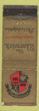 Matchbook Cover - The Warwick Philadelphia PA WORN