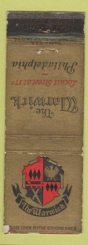 Matchbook Cover - The Warwick Philadelphia PA WORN