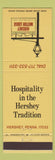 Matchbook Cover - Hershey Motor Lodge PA