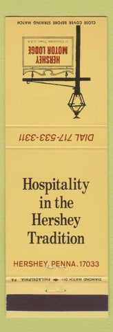 Matchbook Cover - Hershey Motor Lodge PA