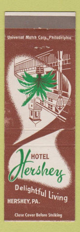 Matchbook Cover - Hotel Hershey PA brown