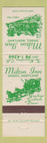 Matchbook Cover - Milton Inn Sparks MD
