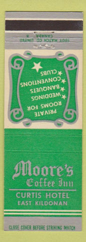 Matchbook Cover - Moore's Coffee Inn Curtis Hotel East Kildonan Winnipeg MB
