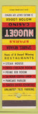 Matchbook Cover - Nugget Casino Sparks NV