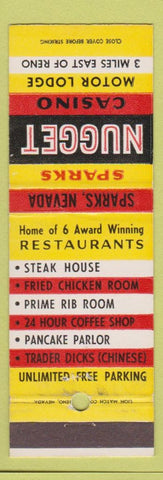 Matchbook Cover - Nugget Casino Sparks NV