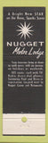 Matchbook Cover - Nugget Casino Sparks NV