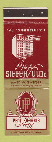 Matchbook Cover - Penn Harris Hotel Harrisburg PA WEAR
