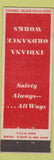 Matchbook Cover - Indiana Ordnance Works Military safety
