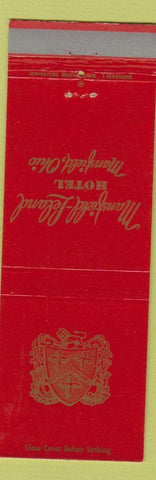 Matchbook Cover - Mansfield Leland Hotel Mansfield OH #2