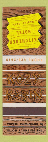 Matchbook Cover - Kitchener Hotel Regina SK