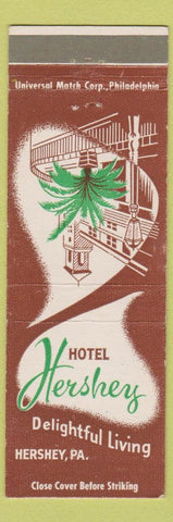 Matchbook Cover - Hotel Hershey PA brown WEAR