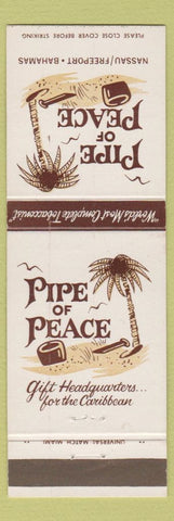 Matchbook Cover - Pipe of Peace Nassau Freeport Bahamas tobacco