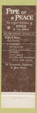 Matchbook Cover - Pipe of Peace Nassau Freeport Bahamas tobacco