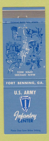 Matchbook Cover - US Army Infantry Center Fort Benning GA