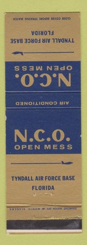 Matchbook Cover - NCO Open Mess Tyndall Air Force Base FL