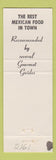 Matchbook Cover - Roosevelt Tamale Parlor San Francisco CA Mexican food
