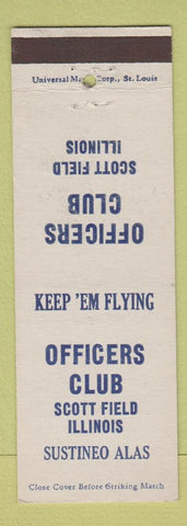 Matchbook Cover - Officers Club Scott Field IL WWII