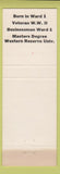 Matchbook Cover - William McWilliam Councilman election