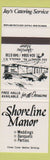 Matchbook Cover - Shoreline Manor Restaurant Angola NY