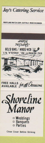 Matchbook Cover - Shoreline Manor Restaurant Angola NY