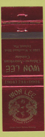 Matchbook Cover - Won Lee Chinese Food Deland FL