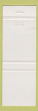 Matchbook Cover - Won Lee Chinese Food Deland FL