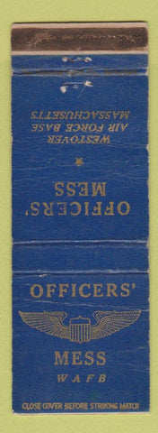 Matchbook Cover - Officers' Mess Westover MA Air Force Base WORN CREASES