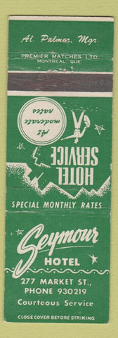 Matchbook Cover - Seymour Hotel Canada