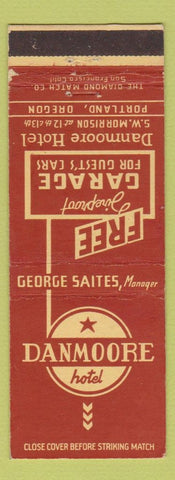 Matchbook Cover - Danmoore Hotel Portland OR