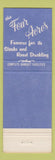Matchbook Cover - Four Acres Restaurant Sterling MA