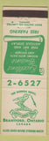 Matchbook Cover - Bodega Hotel Brantford ON