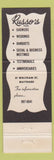 Matchbook Cover - Russo's Restaurant Lounge Maynard MA