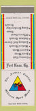 Matchbook Cover - Armor Center Officers Open Mess Fort Knox KY