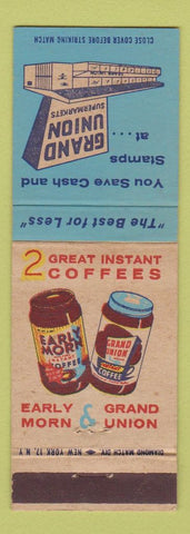 Matchbook Cover - Grand Union Grocery Early Morn Coffee