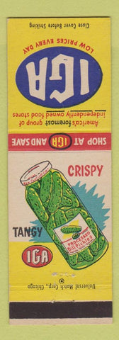 Matchbook Cover - IGA Grocery Dill Pickles