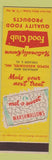 Matchbook Cover - Food Club Grocery Chicago IL Melo O Sweet Marshmallows