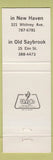 Matchbook Cover - Thompson and Peck Inc Insurance New Haven CT Old Saybrook