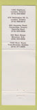 Matchbook Cover - Fu Lam City Chinese Buffet London Cambridge ON Moncton NB WEAR