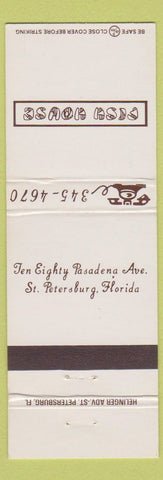 Matchbook Cover - Fish House St Petersburg FL