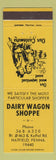 Matchbook Cover - Dairy Wagon Shoppe Hatfield PA