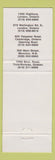 Matchbook Cover - Fu Lam City Buffet London Cambridge ON Moncton NB WORN