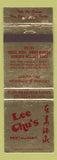 Matchbook Cover - Lee Chu's Restaurant Tonawanda NY WEAR