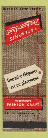 Matchbook Cover - Vetements Fashion Craft Clothes Canada