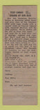 Matchbook Cover - Wally Frank Cigars tobacco