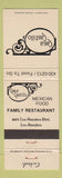Matchbook Cover - Casa Castillo Mexican Restaurant Los Alamitos CA