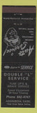 Matchbook Cover - Double L Service towing Assiniboia SK