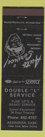 Matchbook Cover - Double L Service towing Assiniboia SK