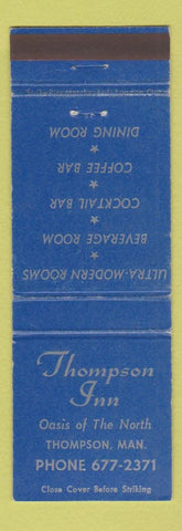 Matchbook Cover - Thompson Inn Thompson MB