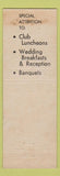 Matchbook Cover - Campbell Court Hotel Dining Room Portland OR